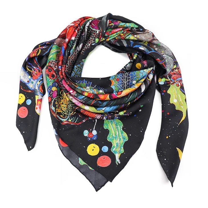 Women'S Square Silk Scarf