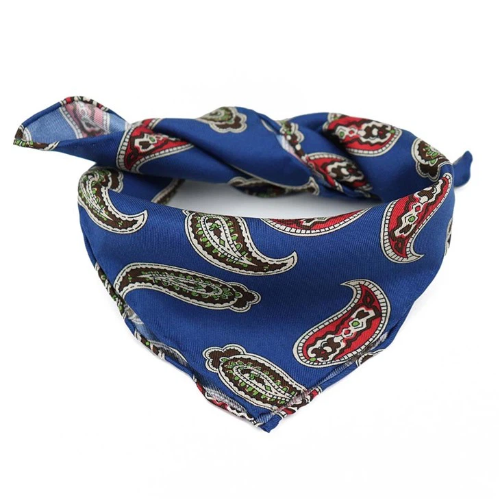 Maroon Paisley Pocket Square
