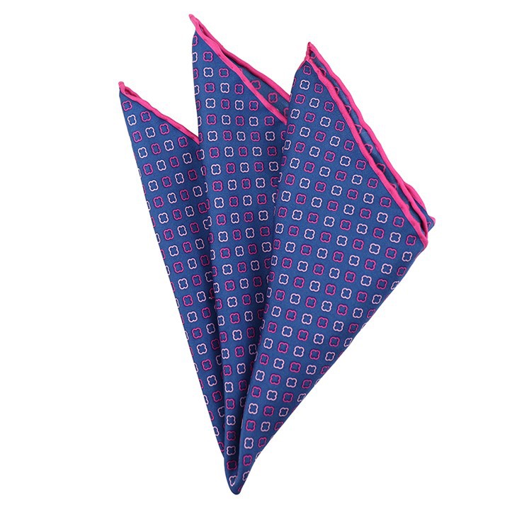 Pink Floral Pocket Square