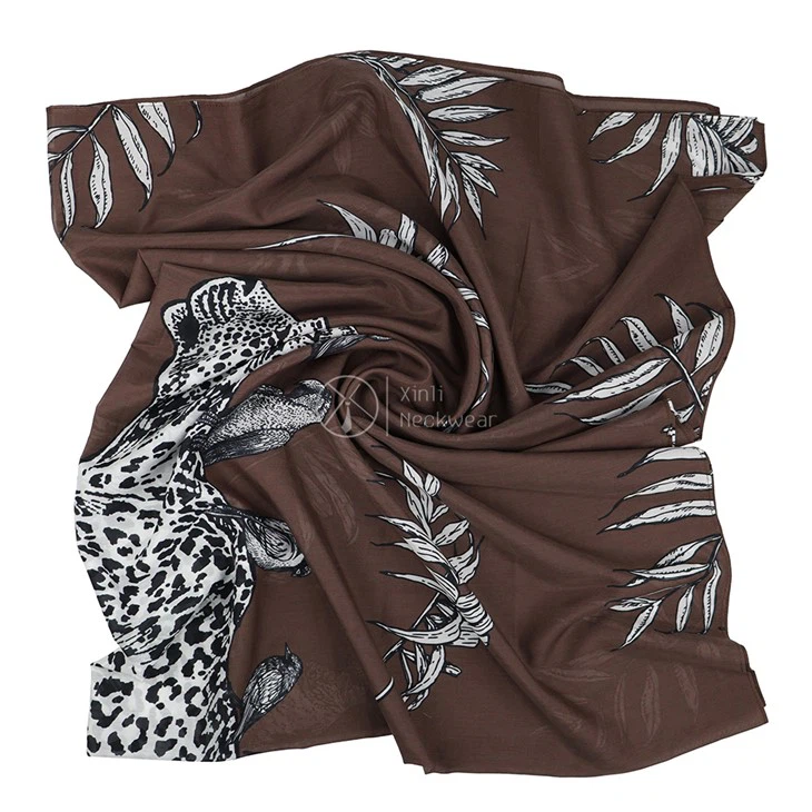 Scarf With Animal Print